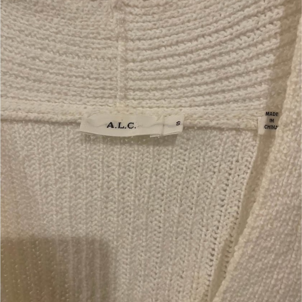 A.L.C. Cream V-Neck Women's Sweater - Picture 3 of 4
